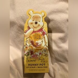 New Colourpop Winnie the Pooh hunny pot lip scrub + mask duo